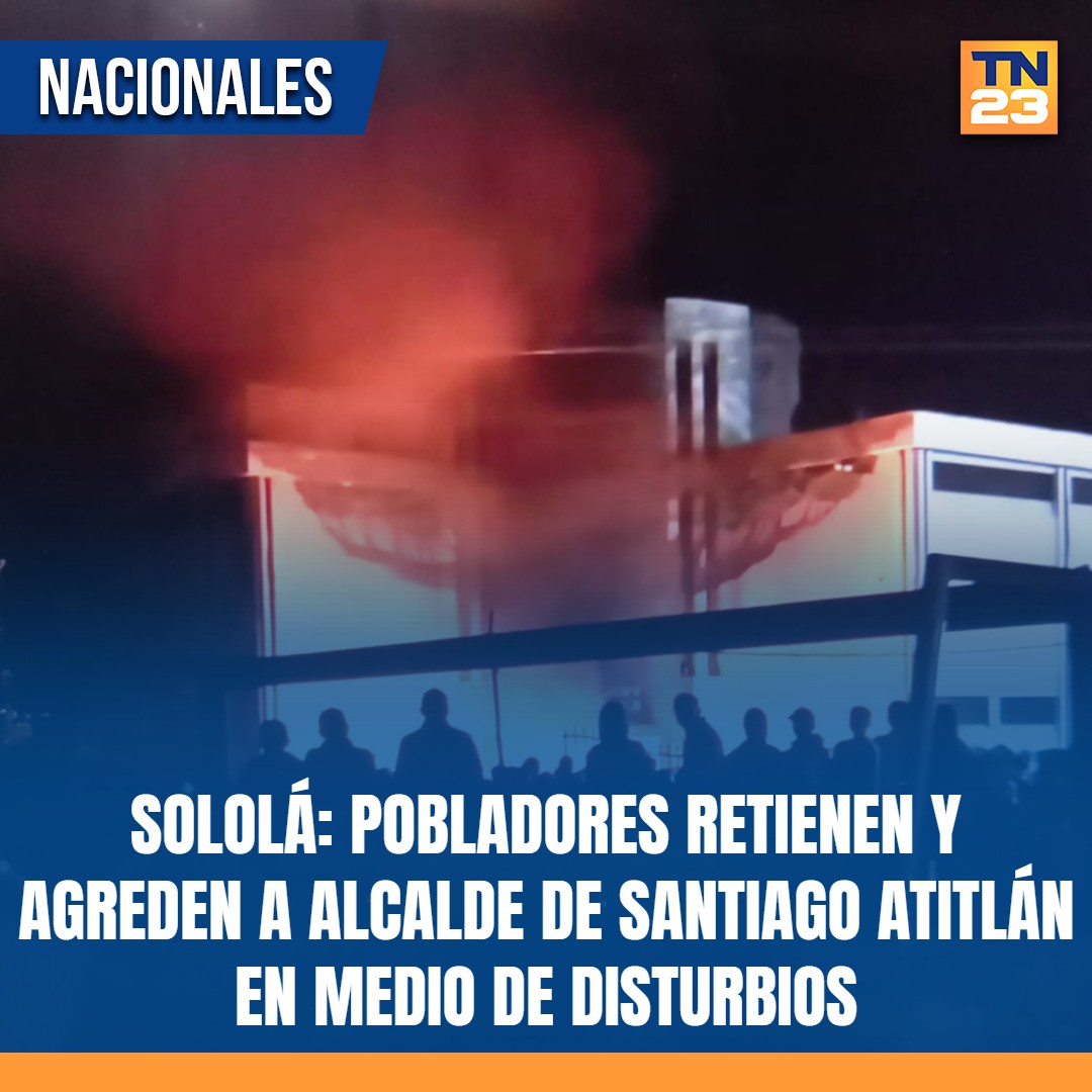 TN23NOTICIAS's tweet photo. #Sololá: #Pobladores #retienen y #agreden a #alcalde de #SantiagoAtitlán en medio de #disturbios ➡️ https://t.co/rZ5BxmVTPc https://t.co/kuPSe6NOZM