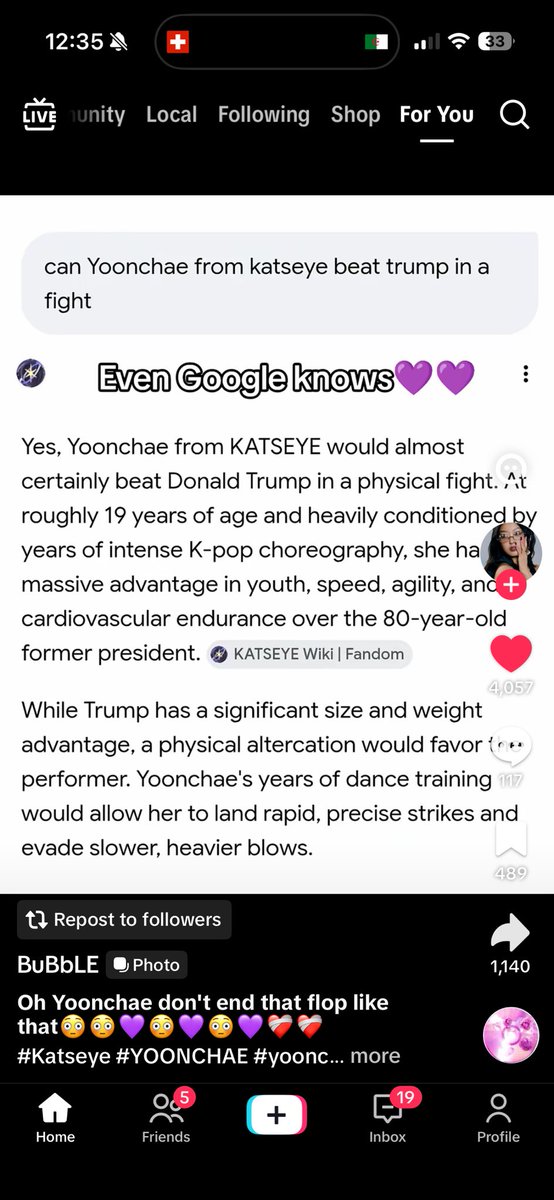 sodanidiel's tweet photo. when we finally get THE announcement and we find out that yoonchae did it beating his ass💜💜 https://t.co/7HvzUI4Ey6