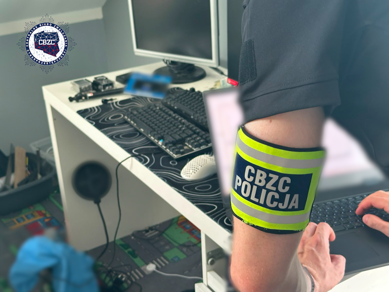 PolicjaCBZC's tweet photo. Funkcjonariusze CBZC zakończyli działania mające na celu ujawnienie młodego cyberprzestępcy, który masowo przełamywał  zabezpieczenia kont użytkowników sieci komórkowych. W wyniku procederu  ucierpiało łącznie ponad 260 klientów popularnych w kraju sieci telekomunikacyjnych. 📲
Łączna kwota strat sięga niemal 90 tys. złotych. ❗️
@Prok_Okreg_SOS 
@PolskaPolicja