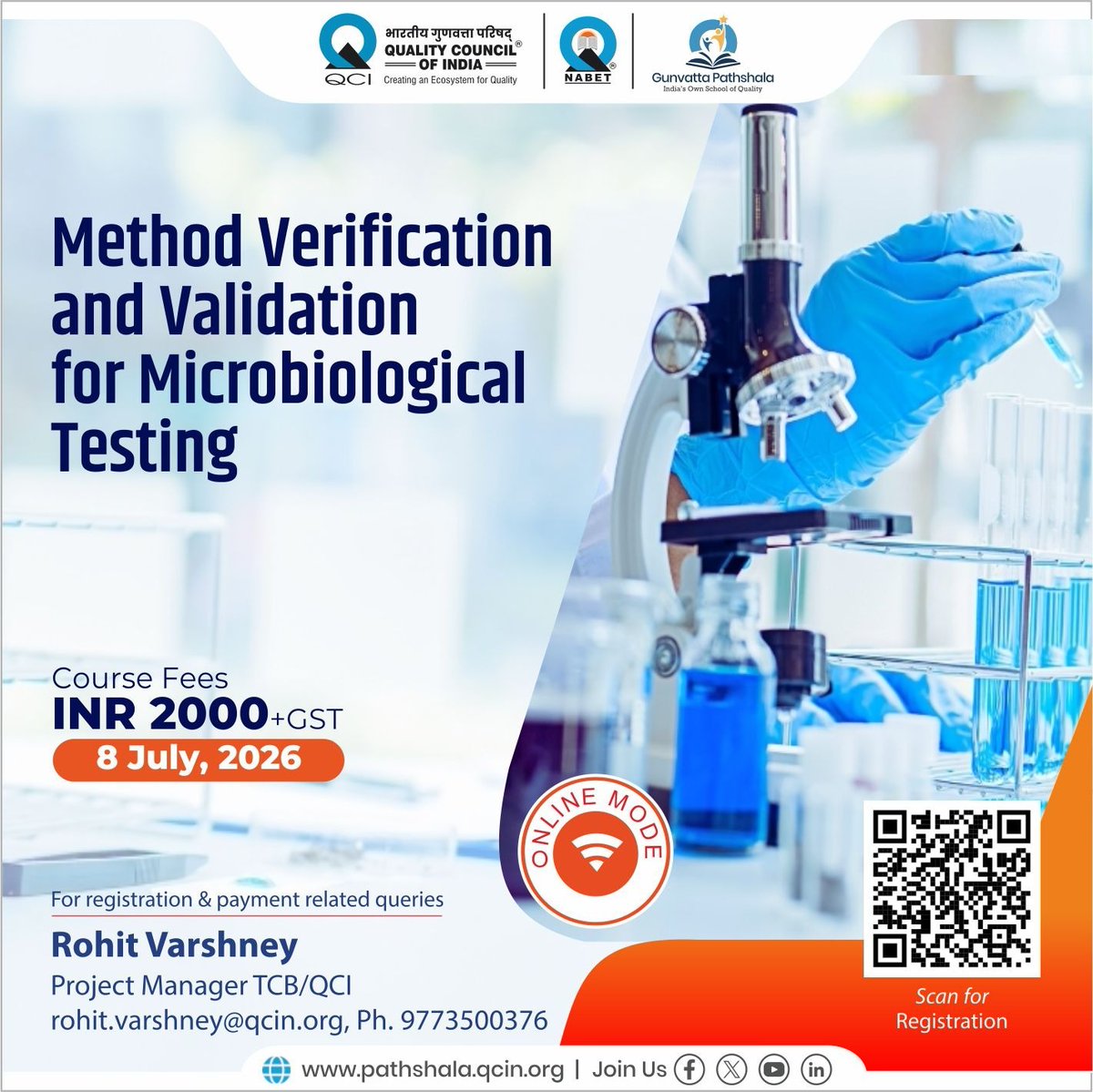 NABET_QCI's tweet photo. 2/3

Learn to establish robust protocols for confirming method performance, while mastering techniques to quantify and report measurement variability with confidence.

This essential combination ensures data integrity, regulatory compliance (ISO 17025), and defensible results. https://t.co/6YoVYs6IrQ