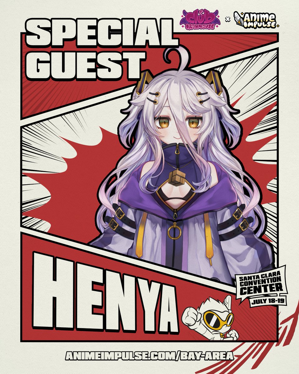animeimpulse's tweet photo. Big brain energy incoming 💜⚡🧠✨

@henyathegenius is performing with Ironmouse &amp; Friends at Club Ironmouse during ANIME Impulse Bay Area! 

 Santa Clara Convention Center 
Concert: July 18
Tickets: https://t.co/QeLCWktmod

 #ANIMEImpulse #ClubIronmouse #Henya https://t.co/xrfmBChhYL