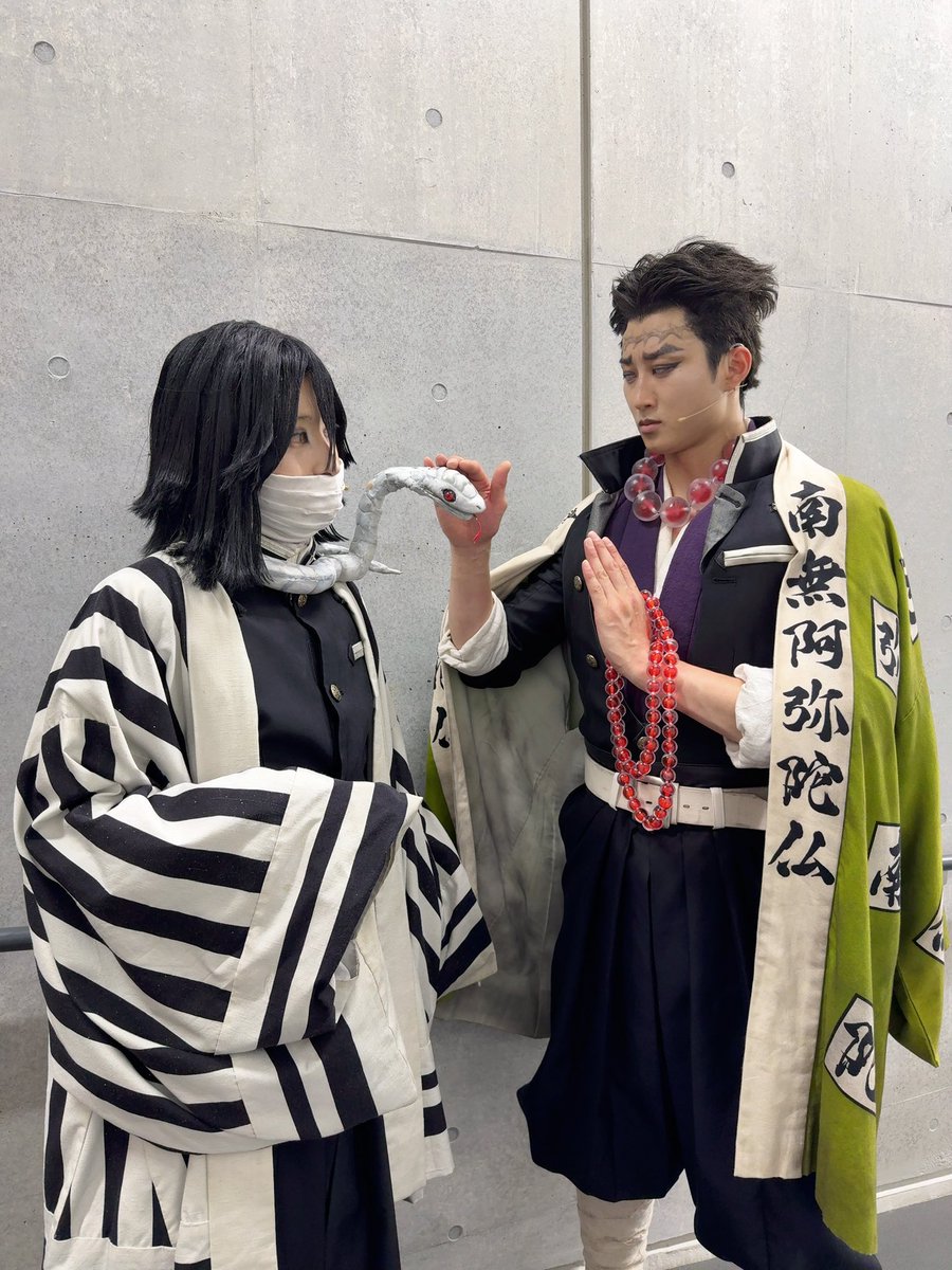 kosuke_staff's tweet photo. #舞台鬼滅の刃
 🪨×🐍
ドシッと構えてストイックで安心感のあるチャンへさん https://t.co/l614oJZw6J