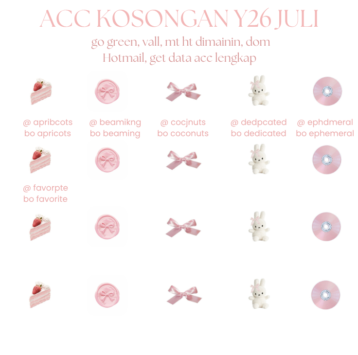 beazvs's tweet photo. wts akun kosongan y26 juli
💸 : https://t.co/um4EdWSlTI / ea
꩜ verif all (domain hotmail)
꩜ bisa langsung ganti usn 
꩜ go green, ht mt dimainin
꩜ get all data acc lengkap https://t.co/9Qmku1MYWY