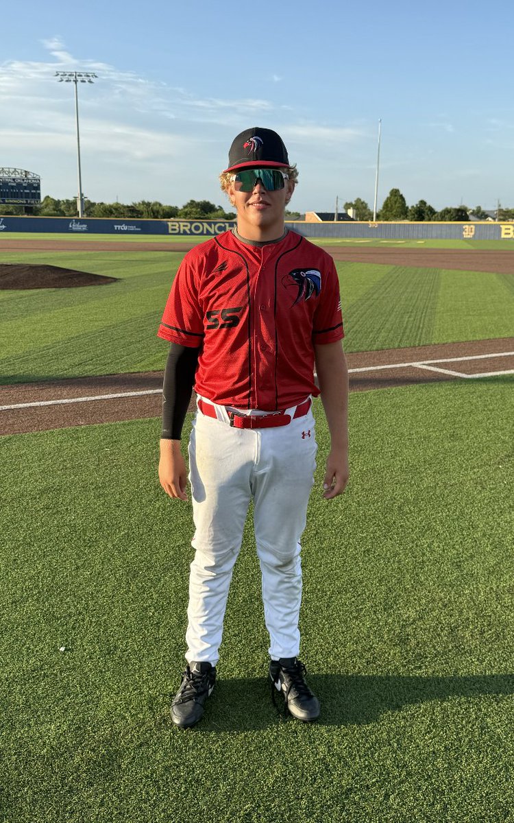FiveToolOK's tweet photo. F: @KSBlackhawks 6, Risin Baseball Ward 3
PoG: Charlie Beggs 7 IP, 11K, 4H, 2 ER
Hitter: @austinguerra27 2-2, 2 2B, RBI, R https://t.co/bdtQm7gZTu