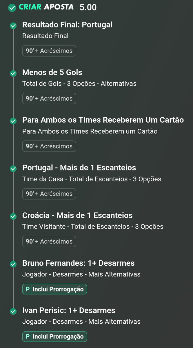 _fabiosf's tweet photo. Terceira odd 5 da copa. Teve a odd 41 do jogo do Brasil ainda. https://t.co/wjzNwQP5pi