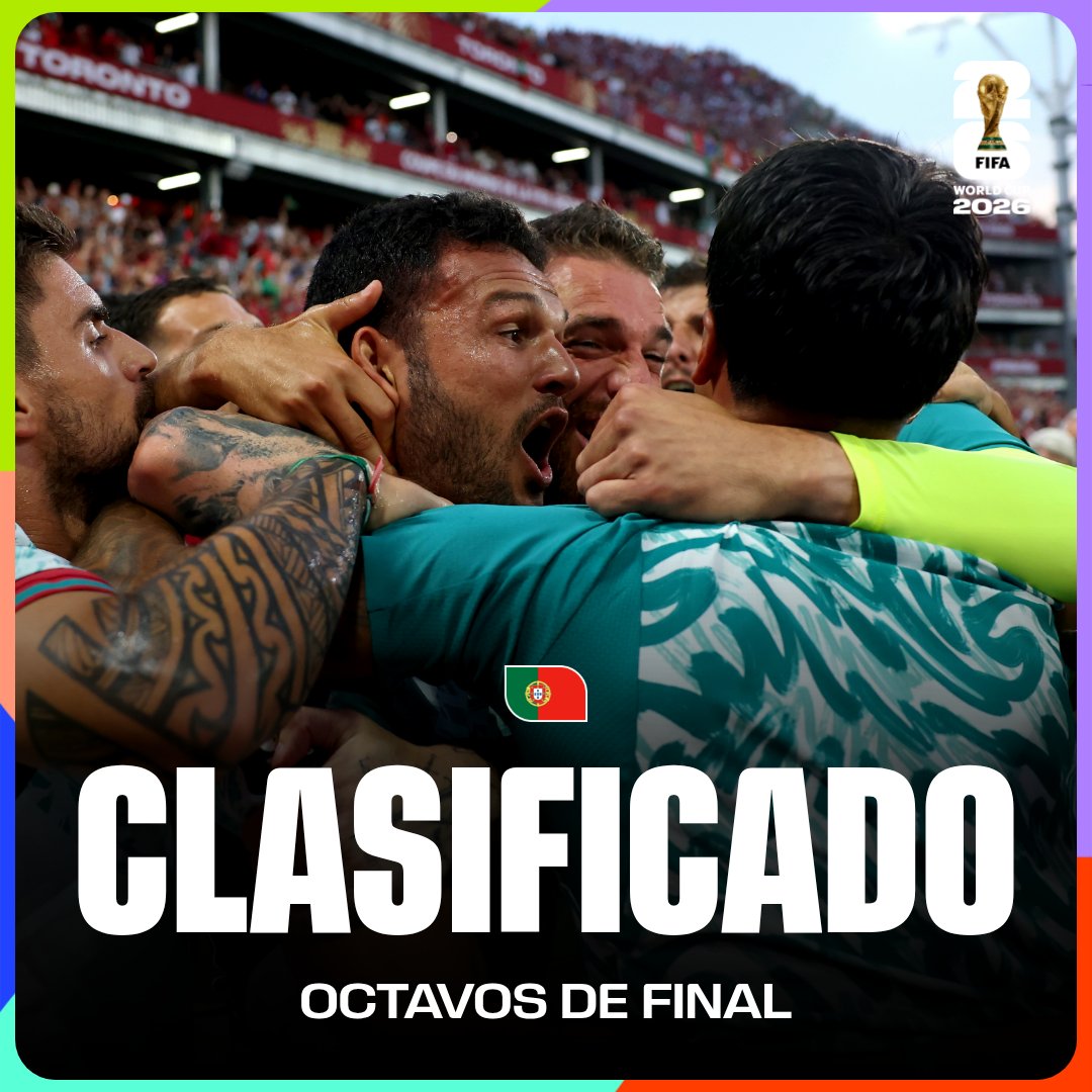 fifaworldcup_es's tweet photo. ¡Portugal se clasifica y será el rival de España en Octavos de Final! 🔜⚽

#CopaMundialFIFA