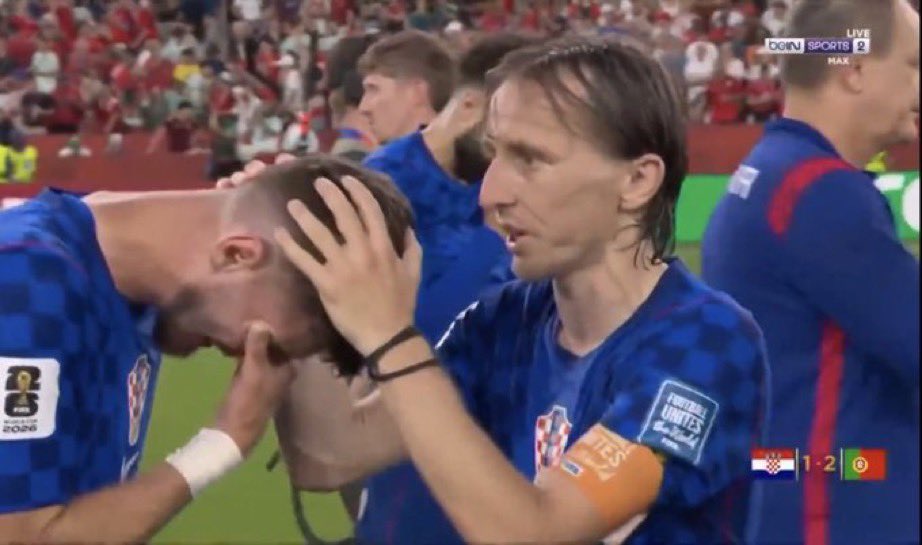 Inter_Xtra's tweet photo. Petar Sučić and Croatia are knocked out of the FIFA World Cup 2026 after losing 2-1 to Portugal. 🇭🇷 ❌

😢 https://t.co/3SE0Sz5AJS