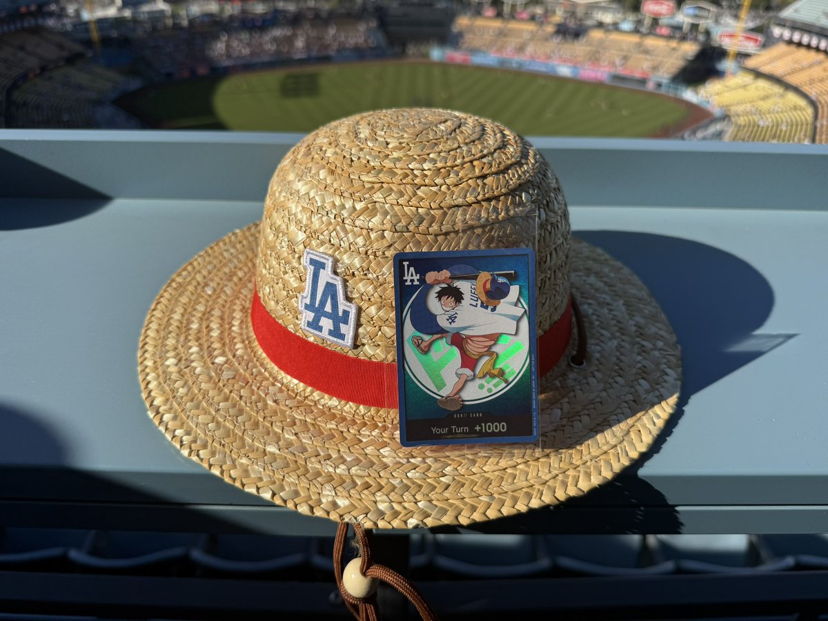 ドジャース ⚾️ 本日はONE PIECE Night🌉 こちらが麦わら帽子と限定