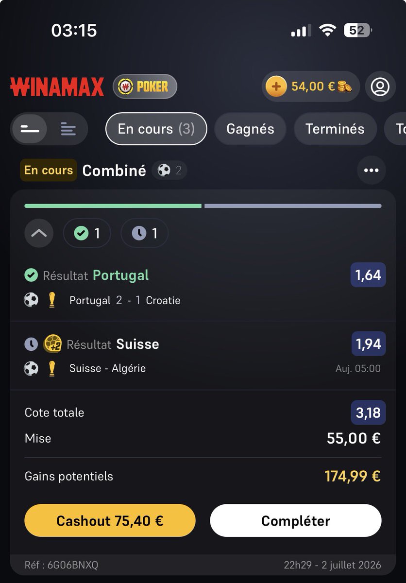 WeezyFCB's tweet photo. @Diegouze111465 J’hésite à Cashout 🤣🤣 https://t.co/mIJNH4AKm9