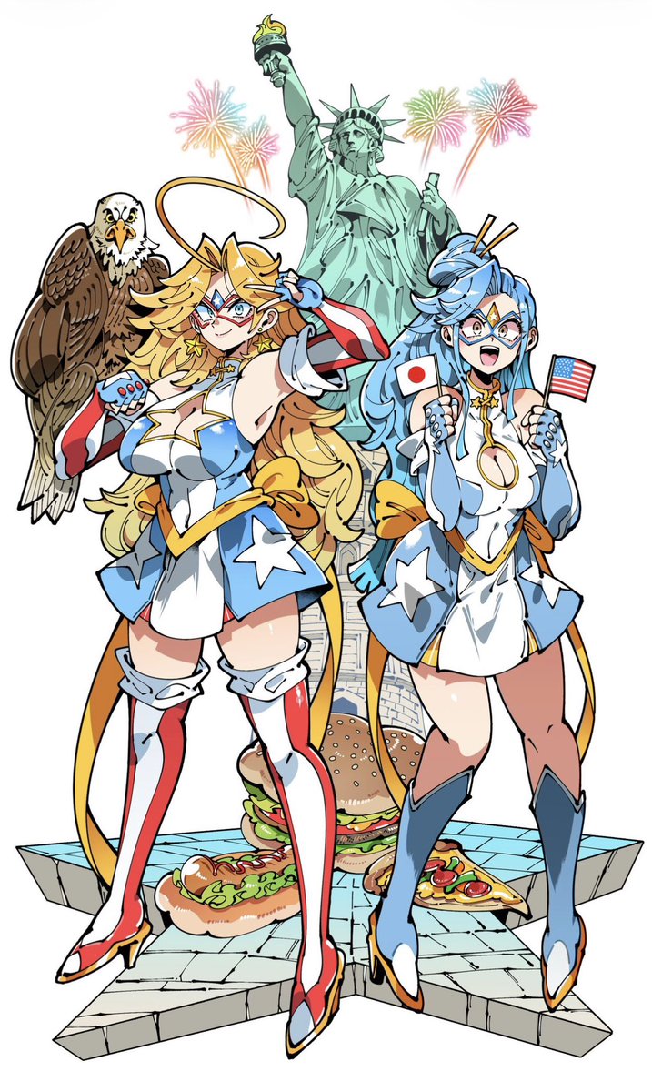 kamenamerica's tweet photo. Thank you, Japan, for the birthday wishes and for being our steadfast friend.🇺🇸🤝🇯🇵

🎨: @kafun https://t.co/fhIvhJM36i