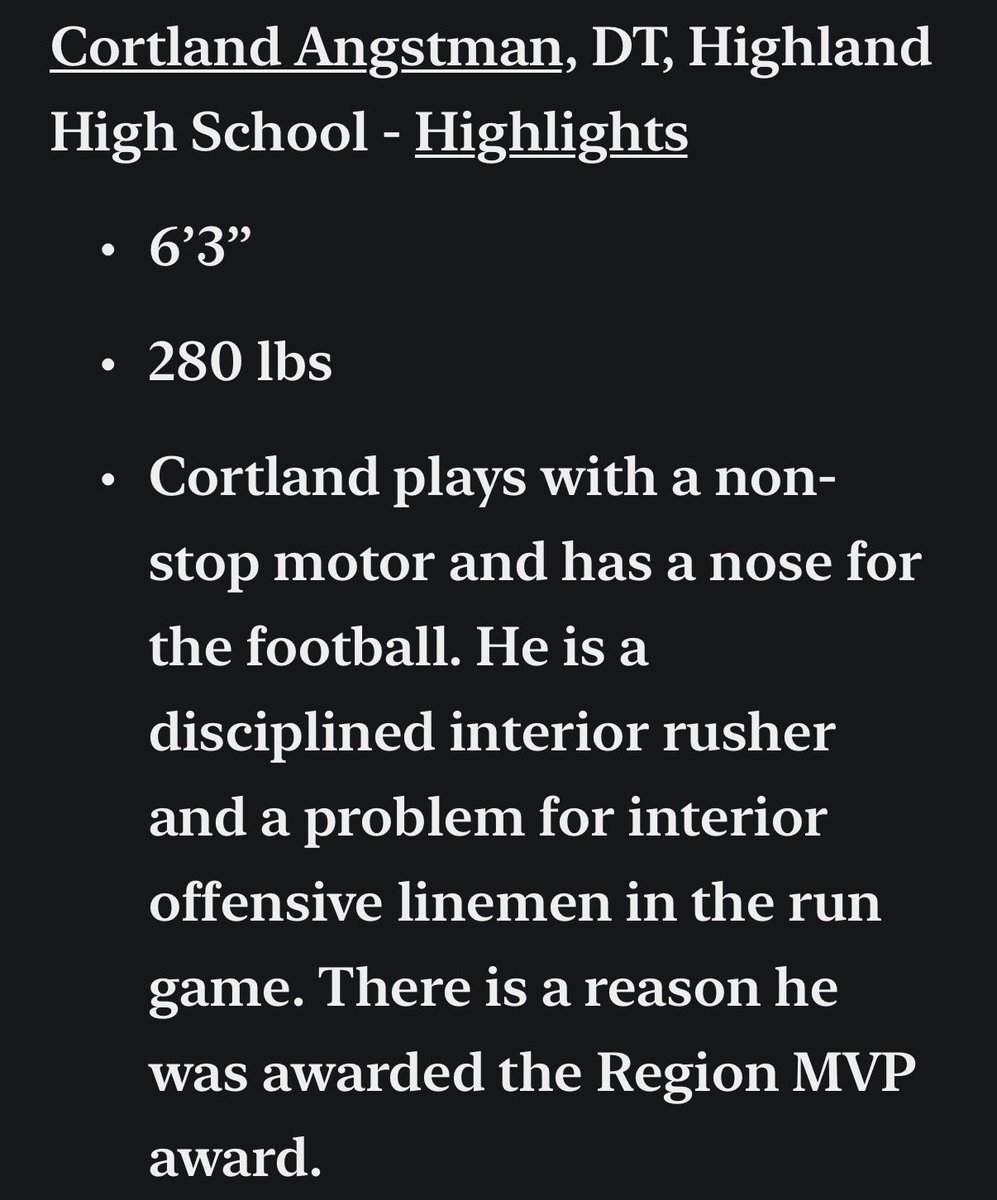 Cort_Angstman50's tweet photo. Thank you @UTTrenches for the evaluation! Grateful to be put in the FCS category. Looking forward to getting back on the field! @PrepRedzoneUT @HHRamsfootball @ballersinutah https://t.co/FPRsYXSy2C
