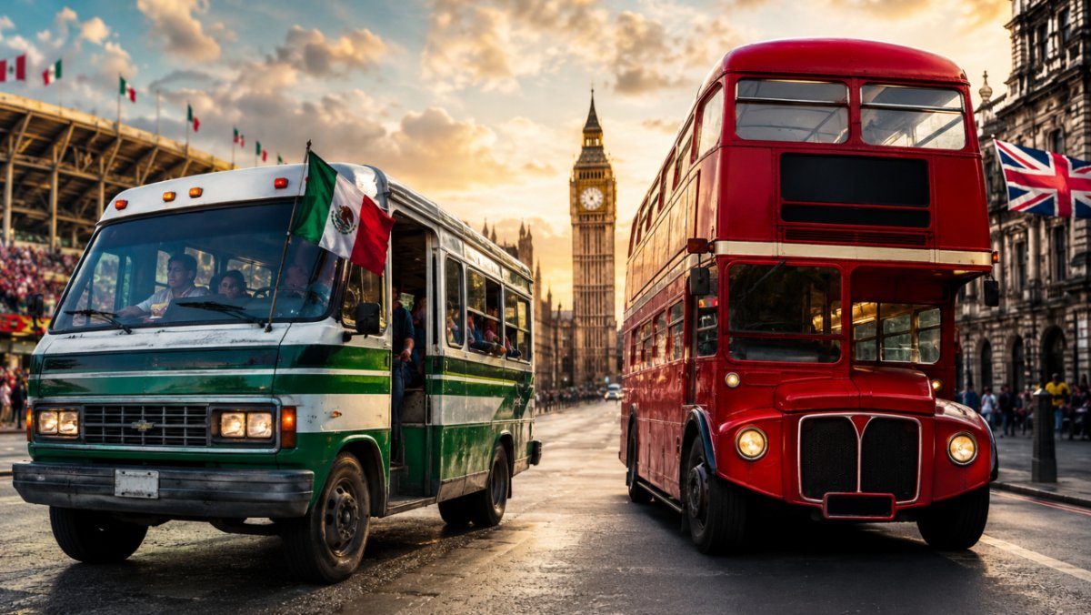 AztecaNoticias's tweet photo. ⚽🌎 México vs Inglaterra no solo se juega en la cancha… también en la cultura.

De los Brujos de Catemaco a Hogwarts, del chicharrón preparado al fish & chips, y del “quinto partido” al “it’s coming home”, este duelo en el Mundial 2026 ya encendió la conversación en redes.

¿A quién le vas en este choque cultural?

https://t.co/rzlAdiZusJ