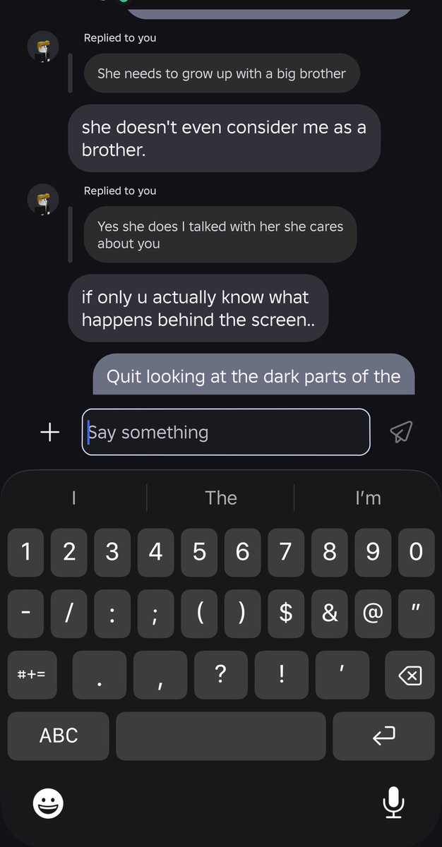 404pfpnotfound's tweet photo. Due to @Roblox  moderation I am having a very hard time trying to help my friend who is going through a rough patch and is having dark thoughts for added info I met him online through Roblox and I can’t did him on any other social media platform and so many words are flagged https://t.co/sdTWnomlLL