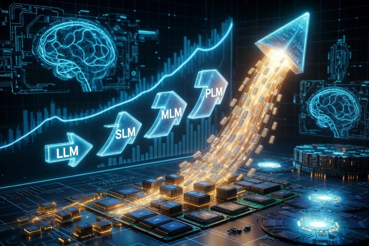 LucasCMHan's tweet photo. @McKinsey @Forbes @HarvardBiz @WSJ @grok @OpenAI @PsyNityAI @wef @Davos @techreview ■ The Evolution of AI
》 #LLM → #SLM → #MLM → #PLM
This shift will drive the true explosive growth of the AI market.
In that phase, Memory demand is definitely something we can look forward to.
(2/2)
#FutureForecastLucasCM
#LightThread
#Civolution
#PsyNity https://t.co/y46mwCEsZj