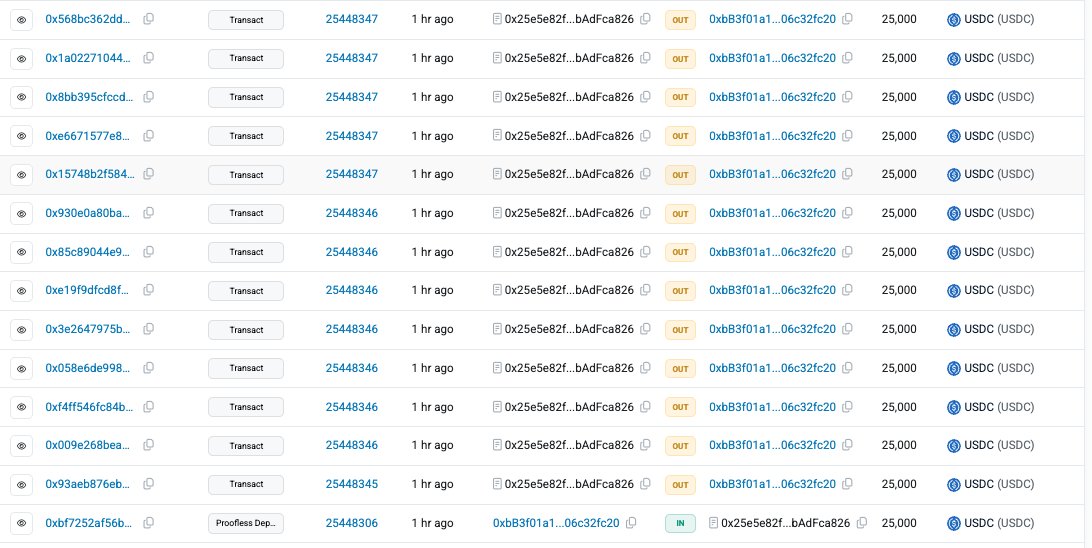 CertiKAlert's tweet photo. #CertiKInsight 🚨

We have detected suspicious transactions involving @hinkal_protocol.  

The EOA 0xbB3f01a1b1C68F3DEB36C55342b5F5706c32fc20 conducted multiple "Transact" transactions following a "Proofless Deposit" to drain a Hinkal contract of ~$800K USDC.

Stay Vigilant! https://t.co/oUfyb0nKY3