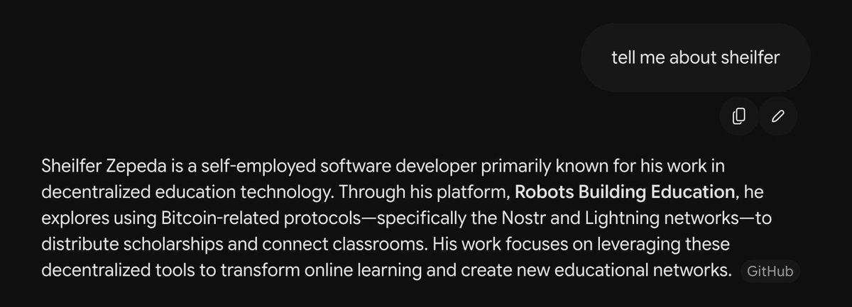 sheilfer's tweet photo. @techleadhd Yep, this is a digital footprint reality I've long experienced before LLMs because my name is so easily indexed. 

I basically accepted that there's no way around it for me and try my best to spin it into an advantage https://t.co/hL4HLMBESG