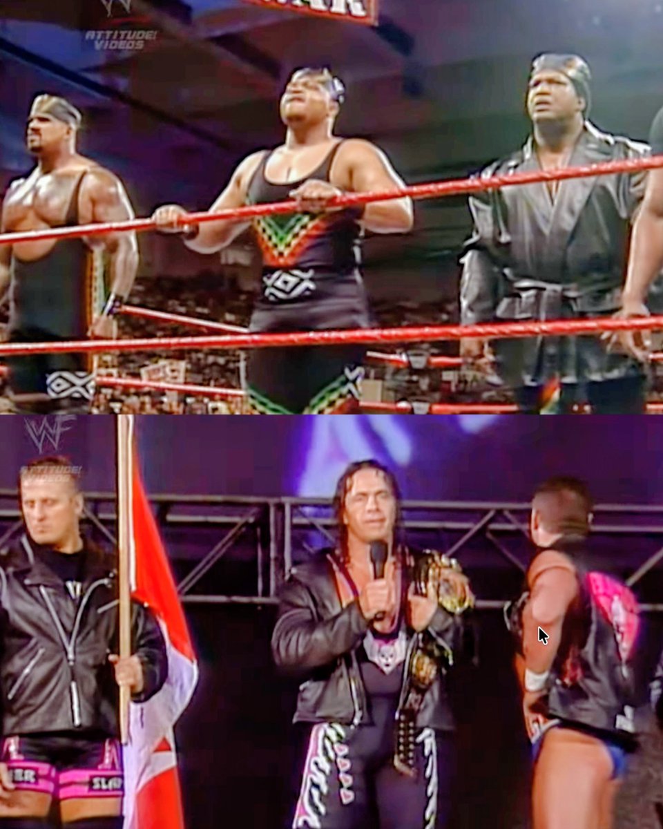 dlobrown75's tweet photo. Happy birthday to Bret Hart. 💓💀 
Nation 🆚 Hart Foundation, who wins? #BretHart #WWE https://t.co/idOgvFsfga