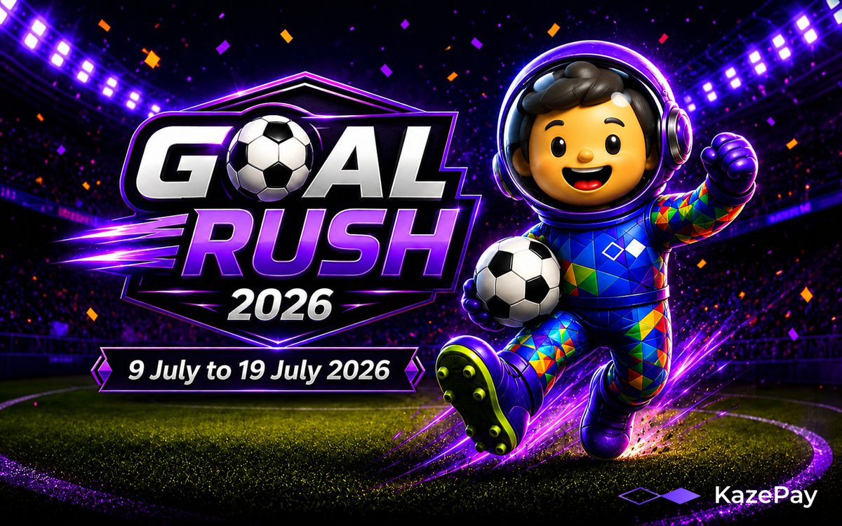 kazepay_en's tweet photo. 🚀 GOAL RUSH 2026 IS OFFICIALLY LIVE! ⚽
The wait is over!

From 9 July to 19 July, join 11 days of football excitement with KazePay’s biggest campaign of the year.

🥇 Goal Rush Leaderboard
Accumulate your total top-up amount throughout the 11-day campaign. The more you top up, the higher you rank on the leaderboard and the better your chance to win a MacBook Neo (512GB), KazePay Physical Cards, and many more exciting prizes!

🎲 Goal Rush Lucky
Every day during the campaign, eligible users who successfully top up their KazePay Card will stand a chance to win random cash rewards of up to USD 99!*
More campaign details and participation rules will be shared soon.
Let’s kick off GOAL RUSH 2026! ⚽🔥

Register now:
🔗 https://t.co/gkUHWVaDMy
*Terms & Conditions apply.