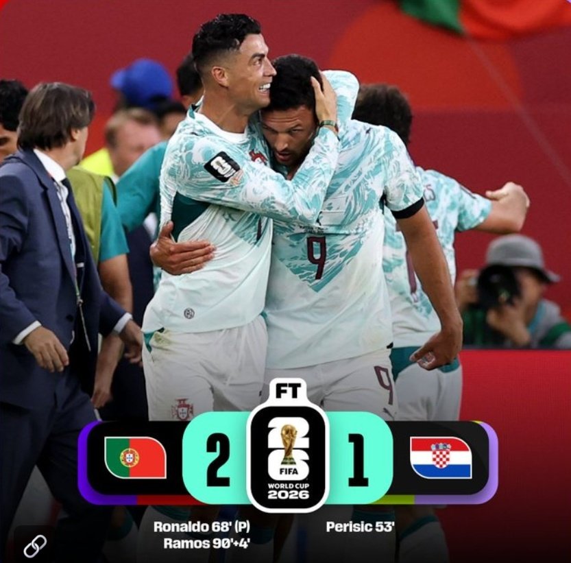 MilanAbood's tweet photo. ربما اجمل مباراة في الأدوار الاقصائية إلى الان .. البرتغال 🇵🇹 تأخرت بالعودة بشكل كبير .. كرواتيا 🇭🇷 وصلت كثيراً إلى المرمى ولكن اللمسة الاخيرة كانت غائبة .. البرتغال في مواجهة اسبانيا .. مباراة منتظرة جداً ..
- رجل المباراة : كريستيانو رونالدو 🇵🇹 https://t.co/IQTZVNCFUm