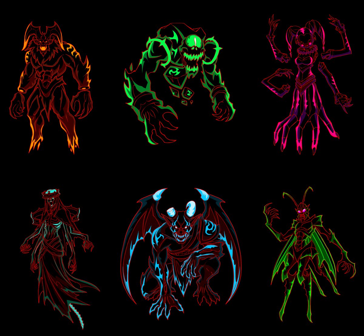 Yo_Lae's tweet photo. Doom Spirit designs I did for today's cutscene based on @Cylisse_AE 's requests. https://t.co/RHgDvNZE7P