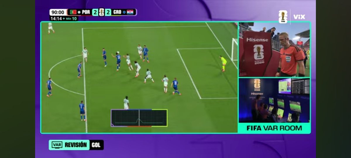 AAlfonsomontes's tweet photo. @SPED_FC Se activa el sensor que trae el balón, en el recuadro de abajo, cuando lo toca el croata sea mucho o poco, se activa y eso determina que la toco https://t.co/iQjHsoCmN1