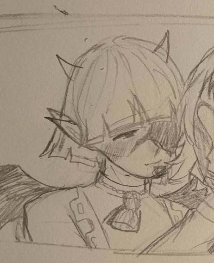 Kyphalin_4's tweet photo. I know when I draw this digitally, it's not gonna turn out anything like this dumbass https://t.co/qbBVcAcSB0