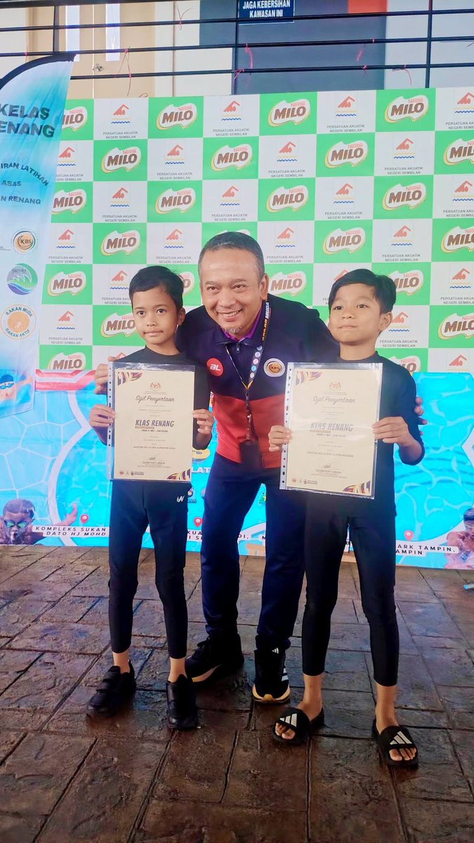 jbs_n9's tweet photo. MAJLIS PENUTUP PROGRAM KEMAHIRAN LATIHAN ASAS SUKAN (KLAS) RENANG FASA 1 2026 PERINGKAT NEGERI SEMBILAN
Paroi, 24 Jun 2026 – Program Kemahiran Latihan Asas Sukan (KLAS) Renang Fasa 1 Tahun 2026 Peringkat Negeri Sembilan (Edisi Kanak-Kanak B40 - Paroi). https://t.co/bc4j3RIRII