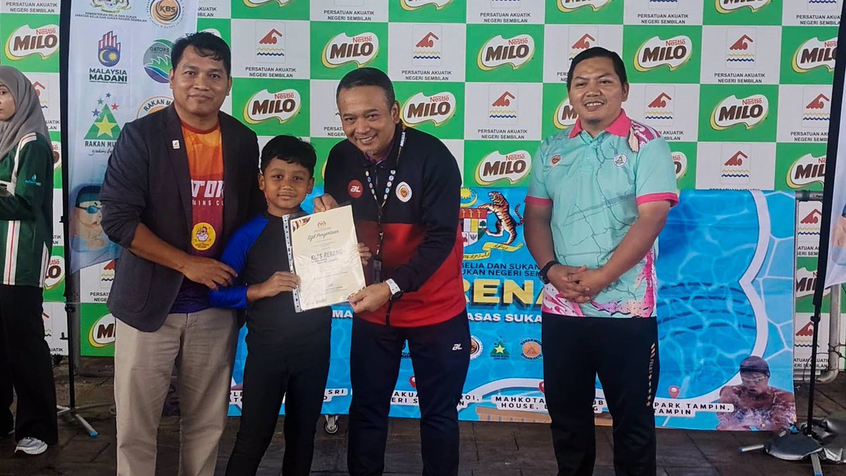 jbs_n9's tweet photo. MAJLIS PENUTUP PROGRAM KEMAHIRAN LATIHAN ASAS SUKAN (KLAS) RENANG FASA 1 2026 PERINGKAT NEGERI SEMBILAN
Paroi, 24 Jun 2026 – Program Kemahiran Latihan Asas Sukan (KLAS) Renang Fasa 1 Tahun 2026 Peringkat Negeri Sembilan (Edisi Kanak-Kanak B40 - Paroi). https://t.co/bc4j3RIRII
