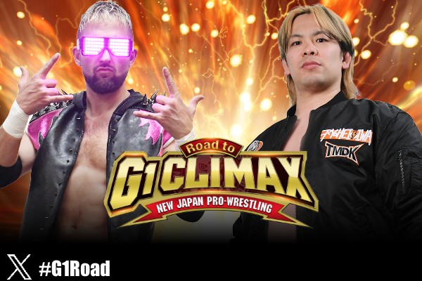 njpw1972's tweet photo. 【あと3日！】
7月6日 (月) 18:30～東京・後楽園ホール

・メインは “IWGPジュニアヘビー” YOHvs アキラ！
・セミは “GLOBALヘビー” 海野vs ゲイブ！

『#G1CLIMAX36』出場者決定戦
・ファンタズモ vs 大岩！
・OSKAR vs 裕二郎！

※前売り���ケット好評発売中！
⇒https://t.co/kHLx8BoFTA

#G1Road https://t.co/WdxFcEQeCk