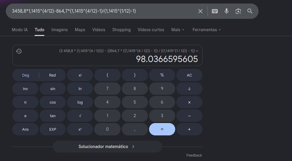 _Memesis___'s tweet photo. Eu fazendo conta pra saber se compensa pagar R$40,50 de IOF pra parcelar 1 compra do cartão em 4x sem juros, usando a selic como referência.
No final, eu saio ganhando R$48 ainda, kkkk https://t.co/WPie4SqZCX