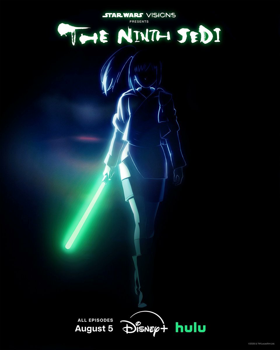 _ANIMEse's tweet photo. O anime STAR WARS: VISIONS PRESENTS - THE NINTH JEDI estreia em 5 de agosto no Disney Plus. https://t.co/iw1RsQzHtf