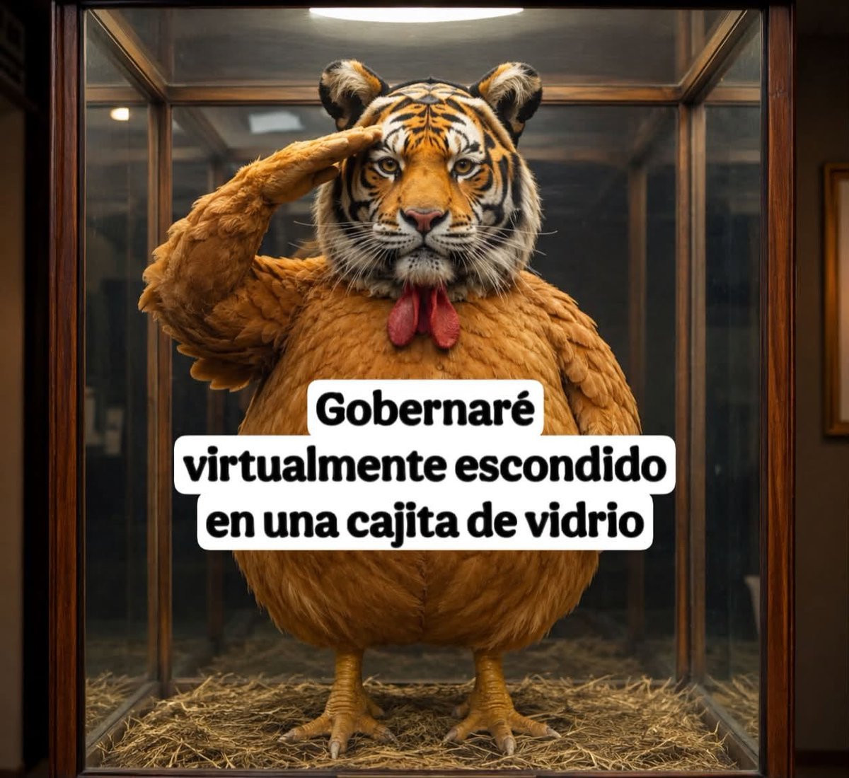 emiliolagos1's tweet photo. El tigre resultó gallina: https://t.co/CVjP82Ps5k