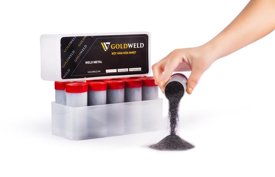 doanthaitiepdia's tweet photo. THUỐC HÀN HÓA NHIỆT GOLDWELD 
Một sản phẩm Made in Vietnam
-  Chi phí tốt, nhiều tùy chọn về khối lượng
- Nối cọc đồng, thép, cáp đồng,...
- Đảm bảo mối hàn bền đẹp theo thời gian
- Trọng lượng: 90g, 115g, 150g, 200g, 250g https://t.co/gJT8iJ3KBg