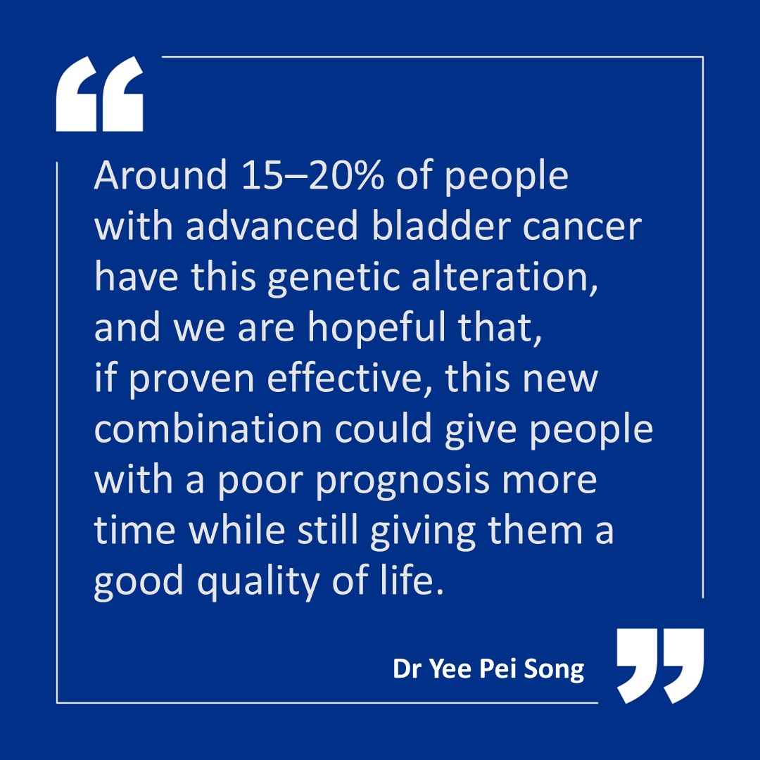 TheChristieNHS's tweet photo. Our urology research team recruited the first patient in Europe to a new bladder cancer trial. 

The trial will determine if adding a new drug called vepugratinib to standard treatment improves outcomes for people with advanced bladder cancer and an FGFR3 genetic alteration. https://t.co/rpS7zfm4px
