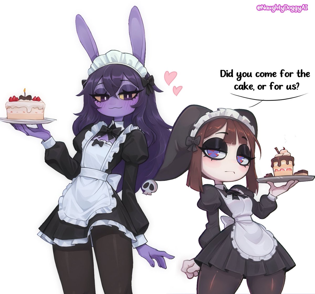 naughtydoggyAI's tweet photo. The Amazing Digital Goth Maid Cafe! https://t.co/JkEND9hoyY