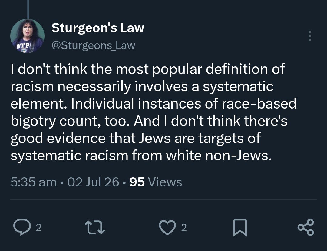neqyve's tweet photo. @BreeEsq @OrganizerMemes I think whether it feeds Antisemitism is a different point tha if that was what drove organizer.
I think just some of his replies (you'd notice all over the place) would show he's just being a bit pendantic and nothing to show he is trying to minimize "Antisemitism" https://t.co/yNO5UgSKX2