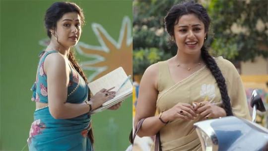 lokiMSD93's tweet photo. Who is she ? Why is she trending ? 🤔

That same saree reference. 😭🤣 

#GattaKusthi2 #JanaNayagan https://t.co/JKPwTneRhu