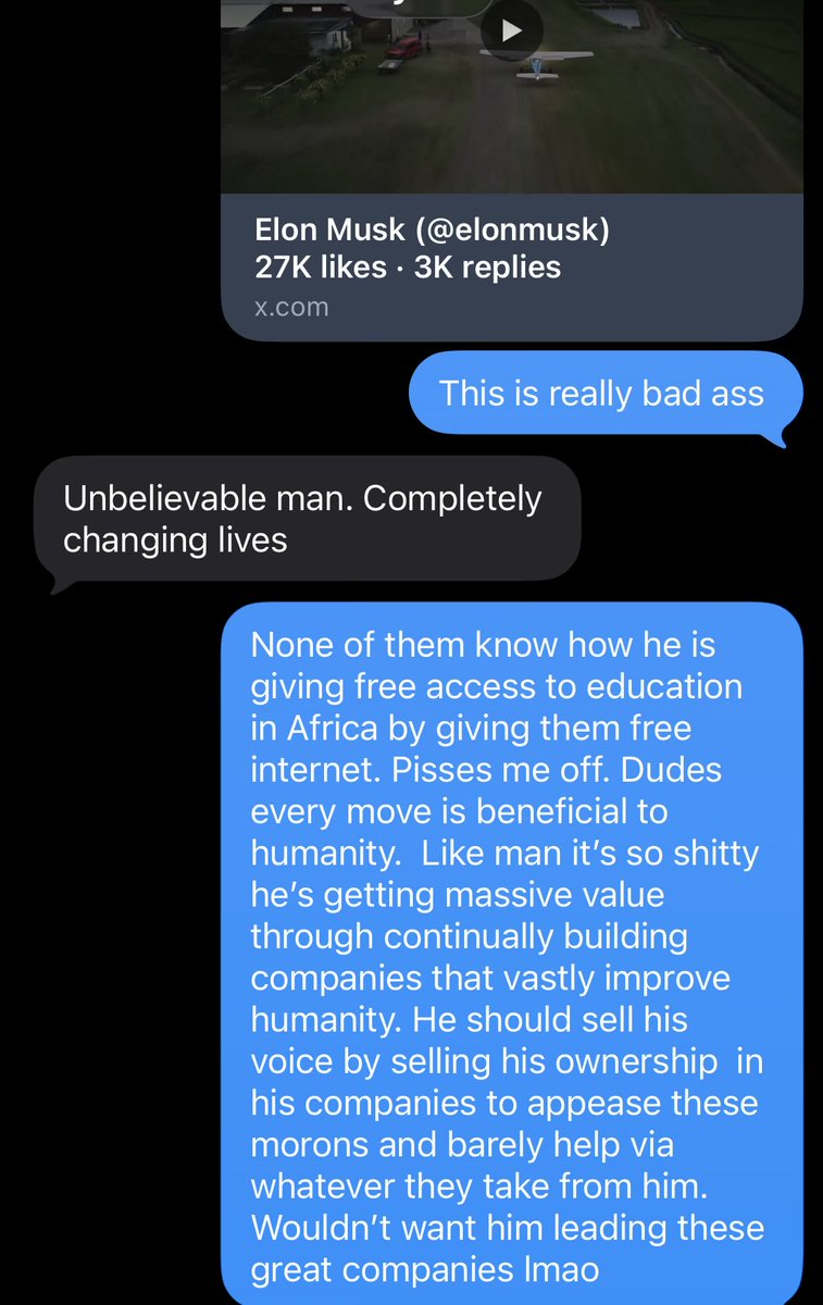 Tech0221's tweet photo. @elonmusk This is my convo with a fellow medical care professional. Let Elon cook 👩‍🍳 https://t.co/yPqUkSNNfJ
