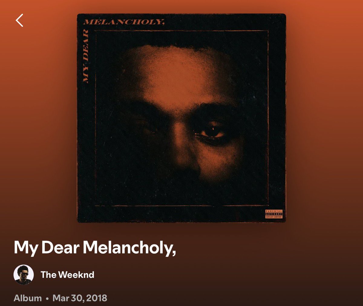 dontoliversuki's tweet photo. 💿My Dear Melancholy,
👤The Weeknd
📈70.0

ミニマルで余白を持たせたR&amp;Bビートに彼の美しい
歌唱力を乗せたシンプルな構成の1枚

孤独や失恋などの暗い感情を伝えるコンセプトが
一貫されていて、短いとはいえ統一感が素晴らしい

またそのようなメッセージ性を持たせるためにも https://t.co/Hpdimokh0I