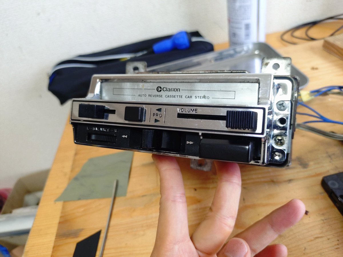 mineojungle's tweet photo. カセットデッキ完成

エジェクトボタンが欠品だったので
3Dプリンター

あと、TONEスライドボリュームも直した
機能は全て完治胸熱すぎる⋯
かっこいい⋯ https://t.co/m6pmoyXrci