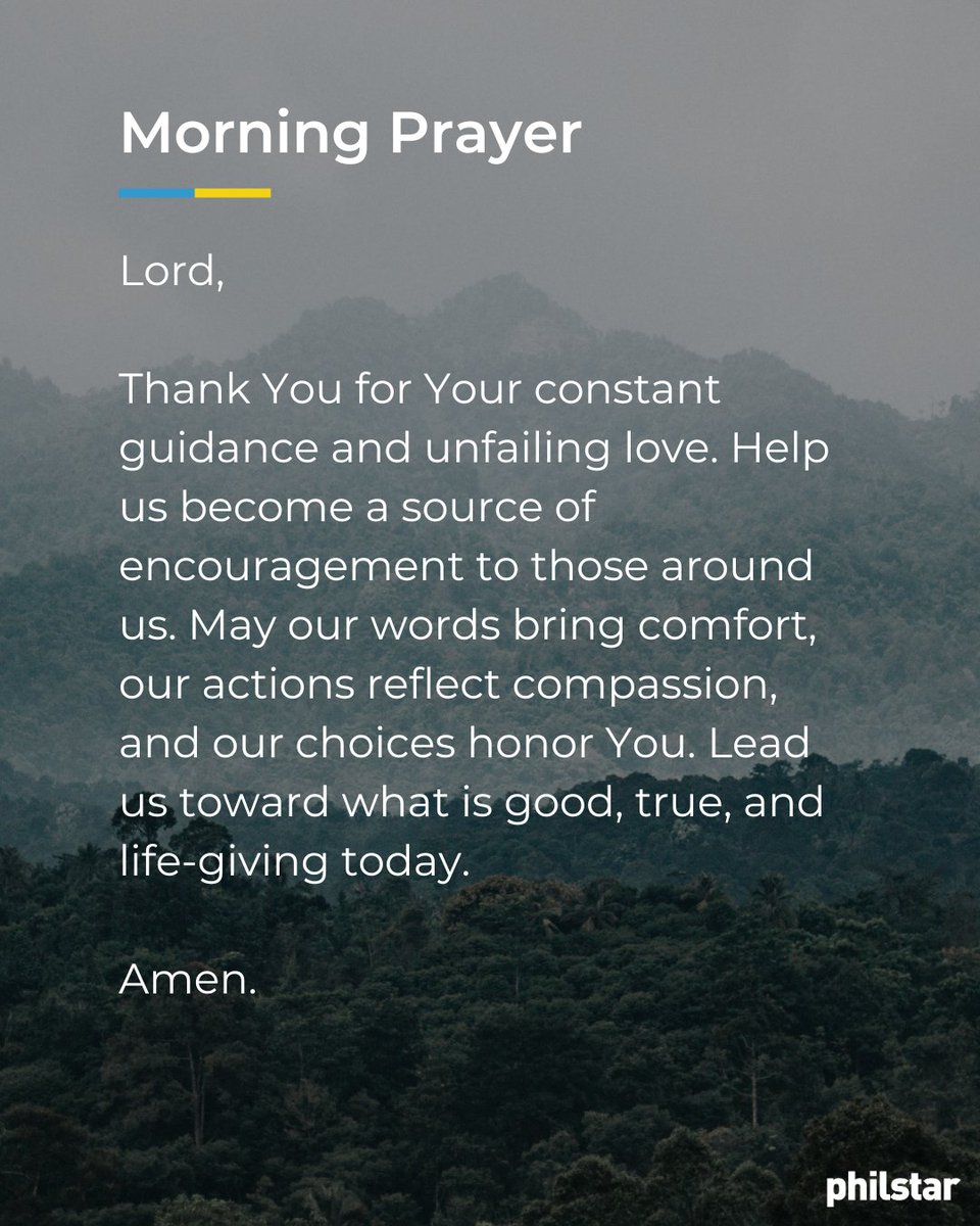 PhilstarNews's tweet photo. Let your words and actions reflect God's love. 🙏 https://t.co/BxtFFmlWIe