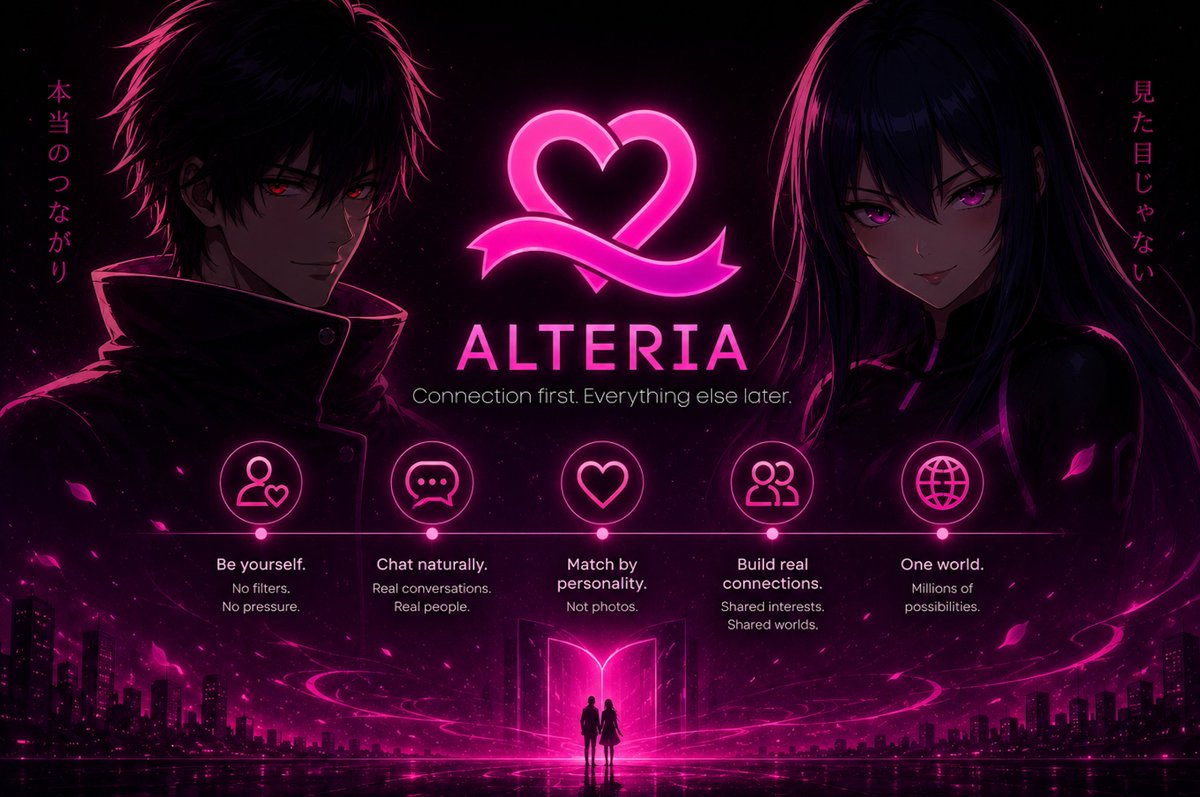 ichigofast's tweet photo. Every app starts with code.

ALTERIA started with a feeling.

Years of drawing.
Years of building.
One vision.

A place where personality matters more than appearance.Where anime, creativity and technology exist in the same world.

💜 https://t.co/pCl89aDfGJ

Connection first. Everything else later.

$ALT