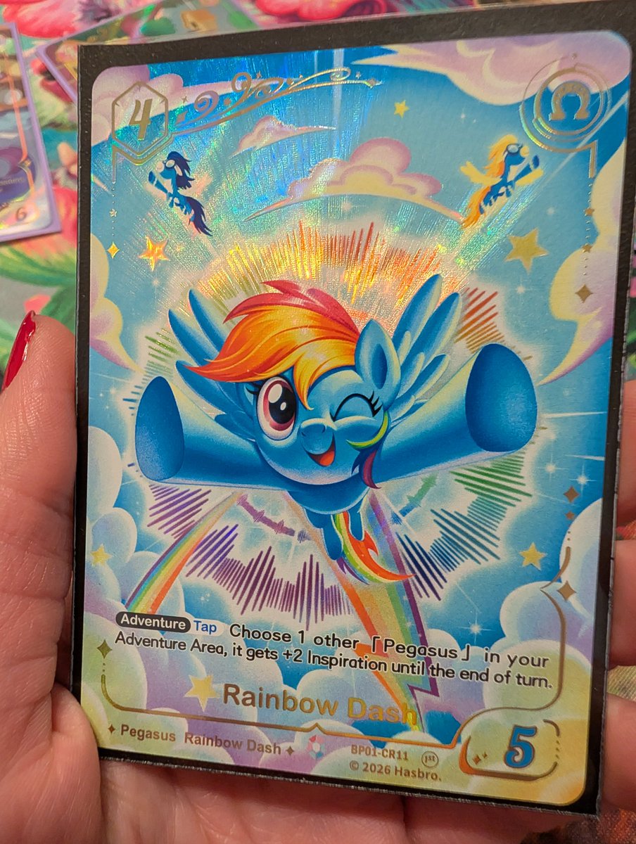 chronically_m's tweet photo. Spent my bday hunting for MLP trading cards with @st00ben &amp; these are some of my fav hits. Every card is gorgeous &amp; makes me feel like I struck gold, pictures simply don't do them justice.
Now to find the Pinkie Pie starter deck. 🙂‍↕️💖 https://t.co/3wHuKmuxOO