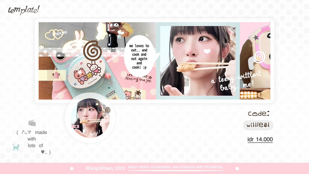 GraphPaws's tweet photo. help repost? thanks a mil!

hi! kenalan sama 3 anak baru yang akan dijual as template + anak kandungku, yuk! nama masing-masingnya sudah tertera. 🐈‍⬛ hmu jika ada yang kurang aman, ya! model layout karina, minji, rei juga ufs dan bisa kalian check ALT untuk detailnya. ♡ #bealanja https://t.co/BEnk5vs2G7