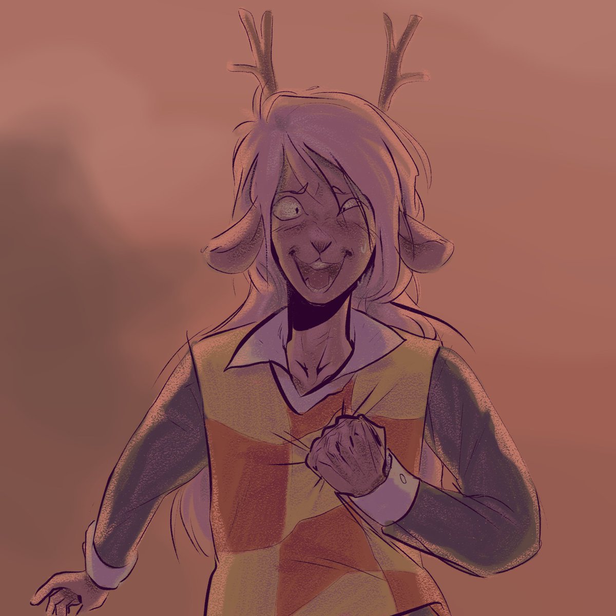 superchriststar's tweet photo. #deltarunefanartㅤㅤㅤㅤ wr mild spoilers 

Just wanted to sketch a crazy Noelle real quick i lllllooove her sm https://t.co/1nBZ7Qwg2a