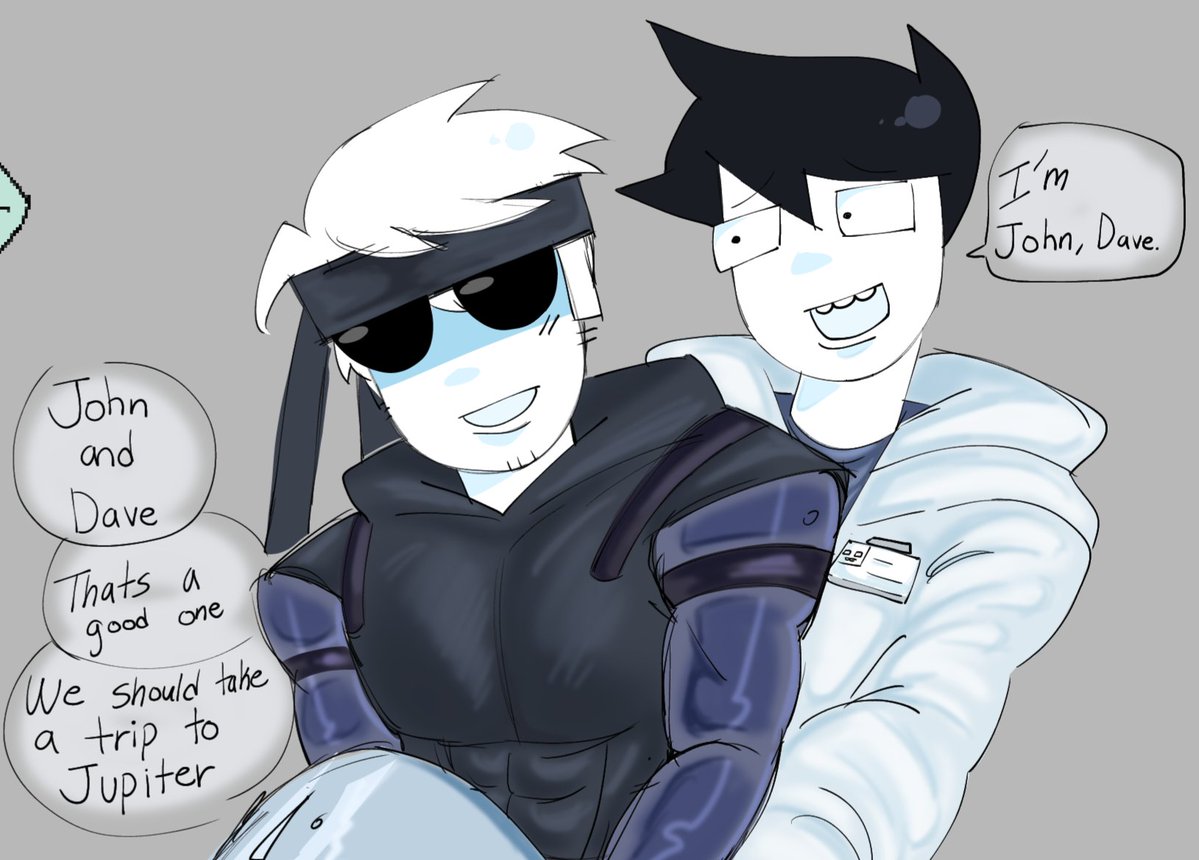 rottingken's tweet photo. I NEVER POSTED THIS HOLD ON hehe metal gear... john and dave #pepsicola #johndave #homestuck https://t.co/87MzfmWIZB
