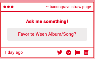 bacon_grave's tweet photo. The argus, followed closely behind by the mollusk. Generic ik, but technically I haven't listened to all of Ween, so that could change, probably not. https://t.co/KjHXhHdHln