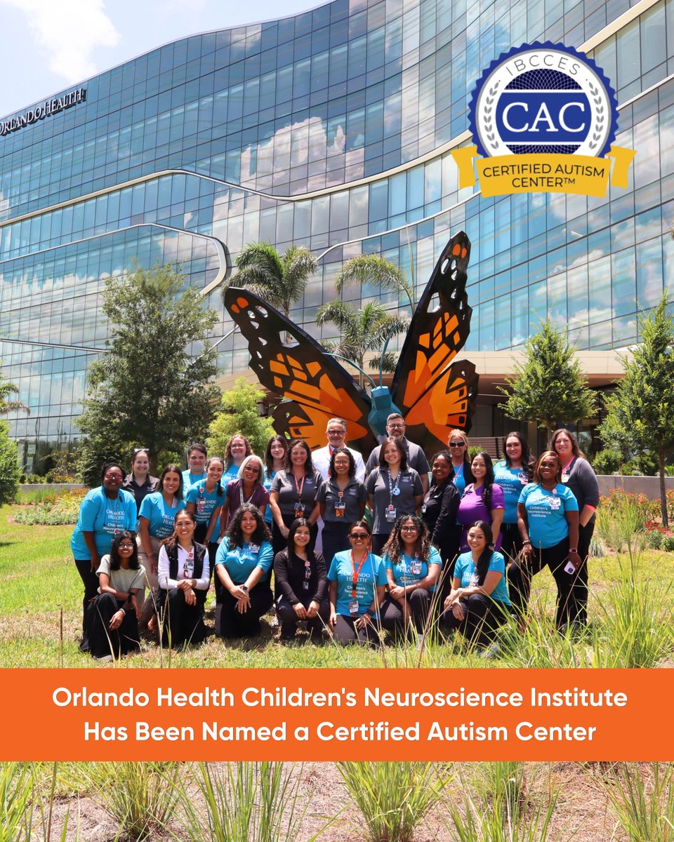 OHChildrens's tweet photo. Orlando Health Children's Neuroscience Institute is officially a Certified Autism Center 🧡🧩 This recognition reflects our commitment to providing compassionate, inclusive care for every child and family.

#AutismAcceptance #AutismCare #OrlandoHealth @IBCCES https://t.co/HPKTMRTBPV