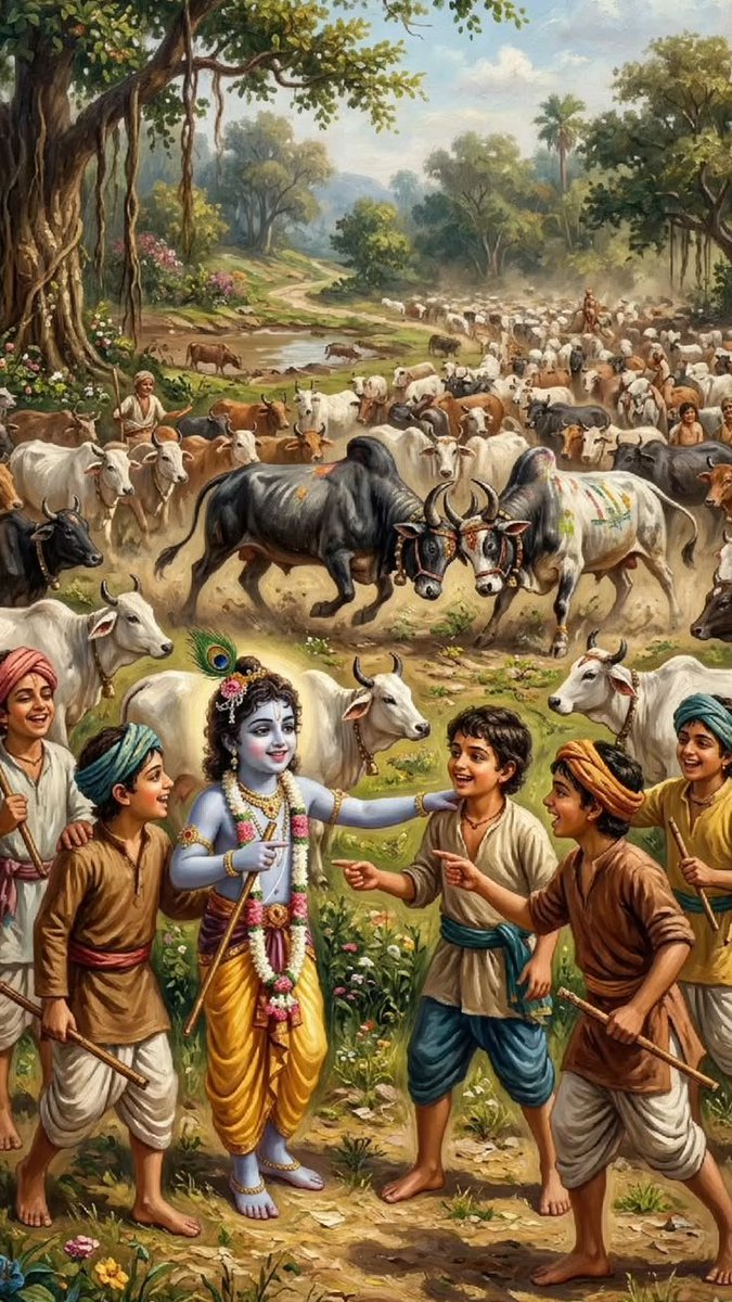 shashik_'s tweet photo. The safest place is in Krishna's hands ✨❤️ https://t.co/0pX0BhDQk8