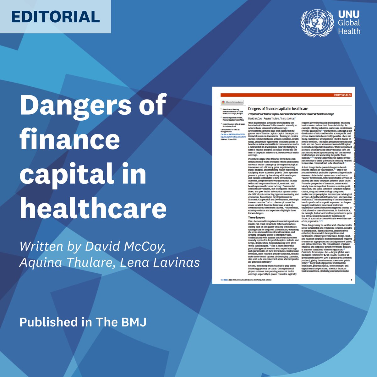 UNU Global Health tweet media